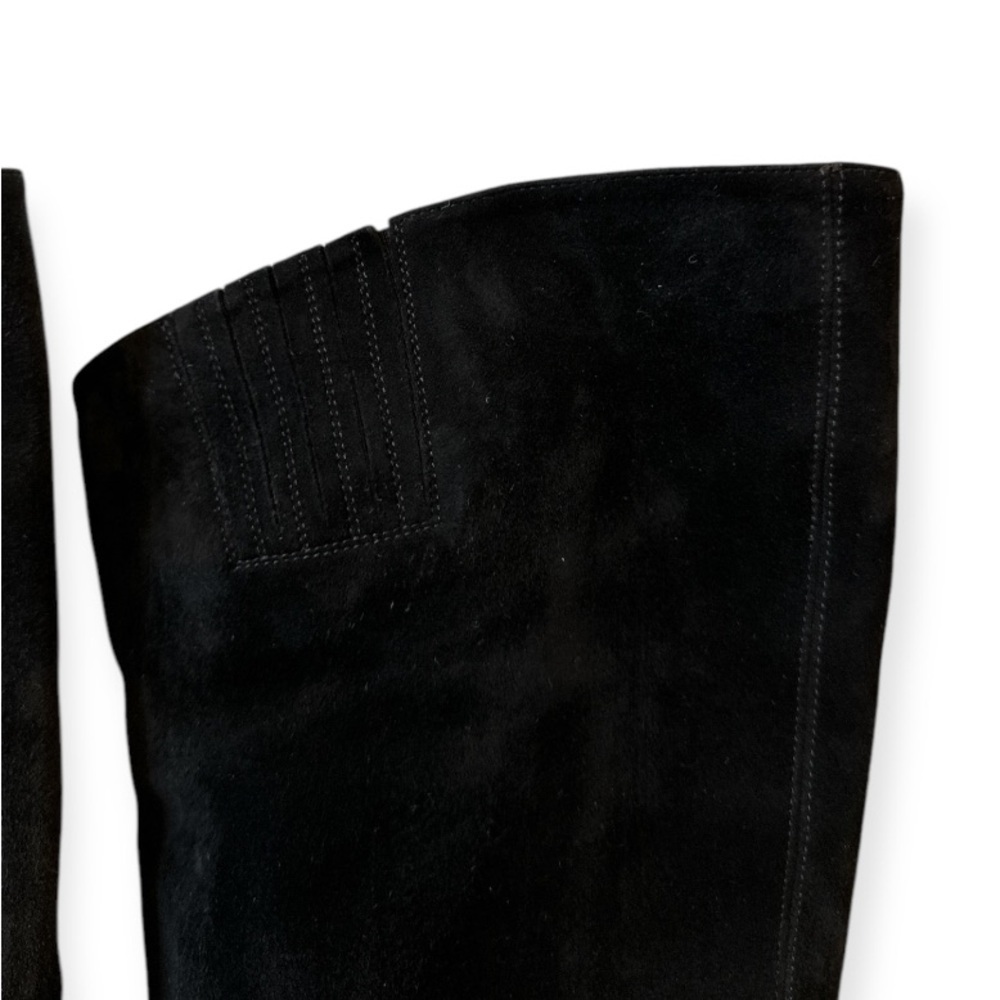 Saint Laurent Thigh High Cat Suede Leather Boots 36 (6) - Picture 3 of 9
